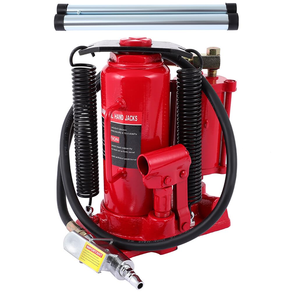 INEEDUP 12 Ton Pneumatic Air Hydraulic Bottle Jack for Auto Truck Repair