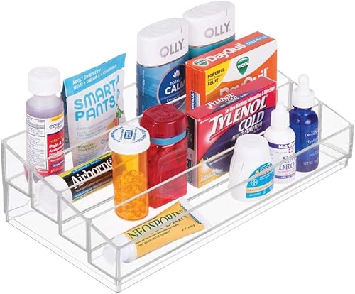 Miniatura 9 de iDesign - Organizador de cosméticos y esmaltes de uñas, colección Clarity, 12.75 pulgadas x 6.5 pulgadas x 3.75 pulgadas, transparente