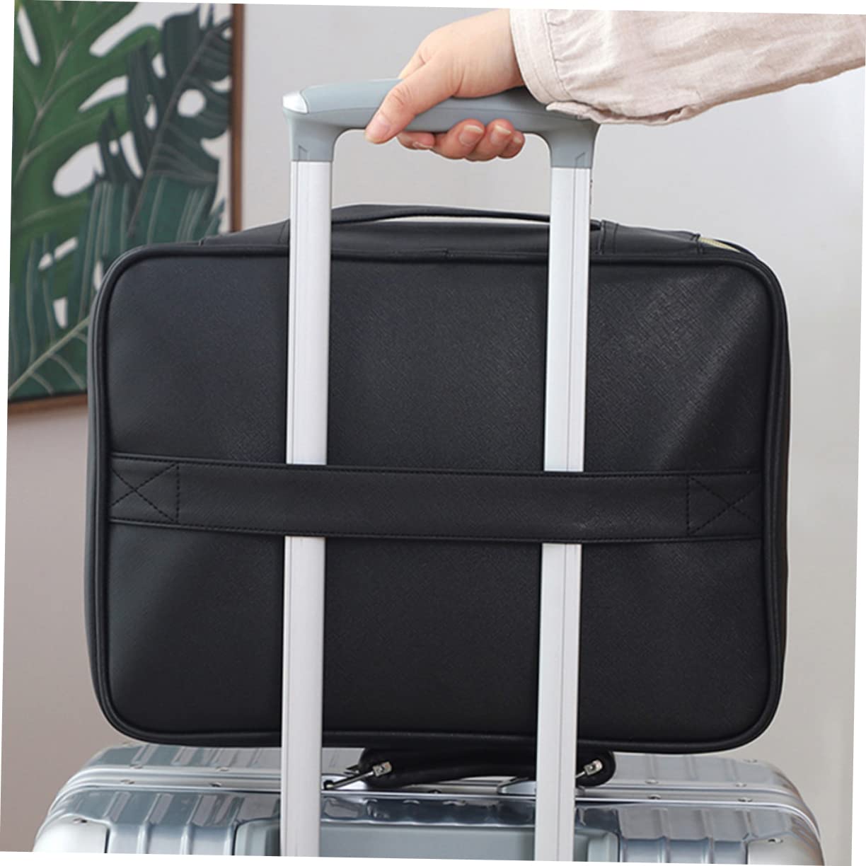Borsa Documenti Ignifuga Nera Cerniera per Ufficio e Casa | Fibra di Vetro Siliconica, Grande Capienza, per Certificati e Contanti, Formato Portatile