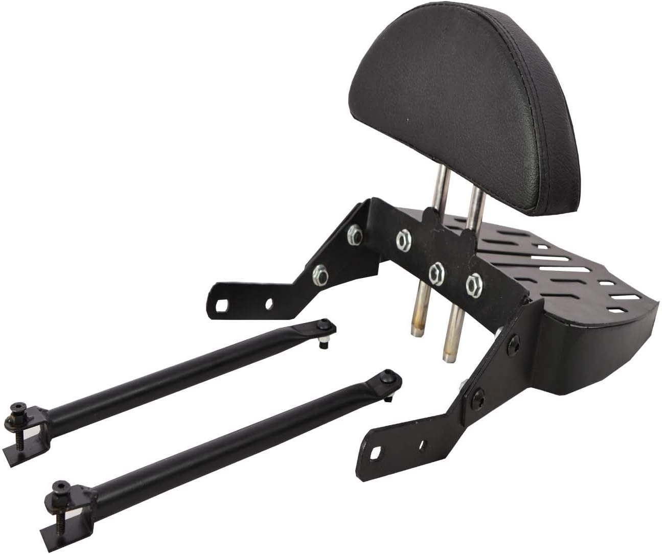 Adjustable Cushion Backrest with Luggage Carrier with Heavy Weight Load Support (RE Classic 350 BS4,BS6 Till 2020 Model)