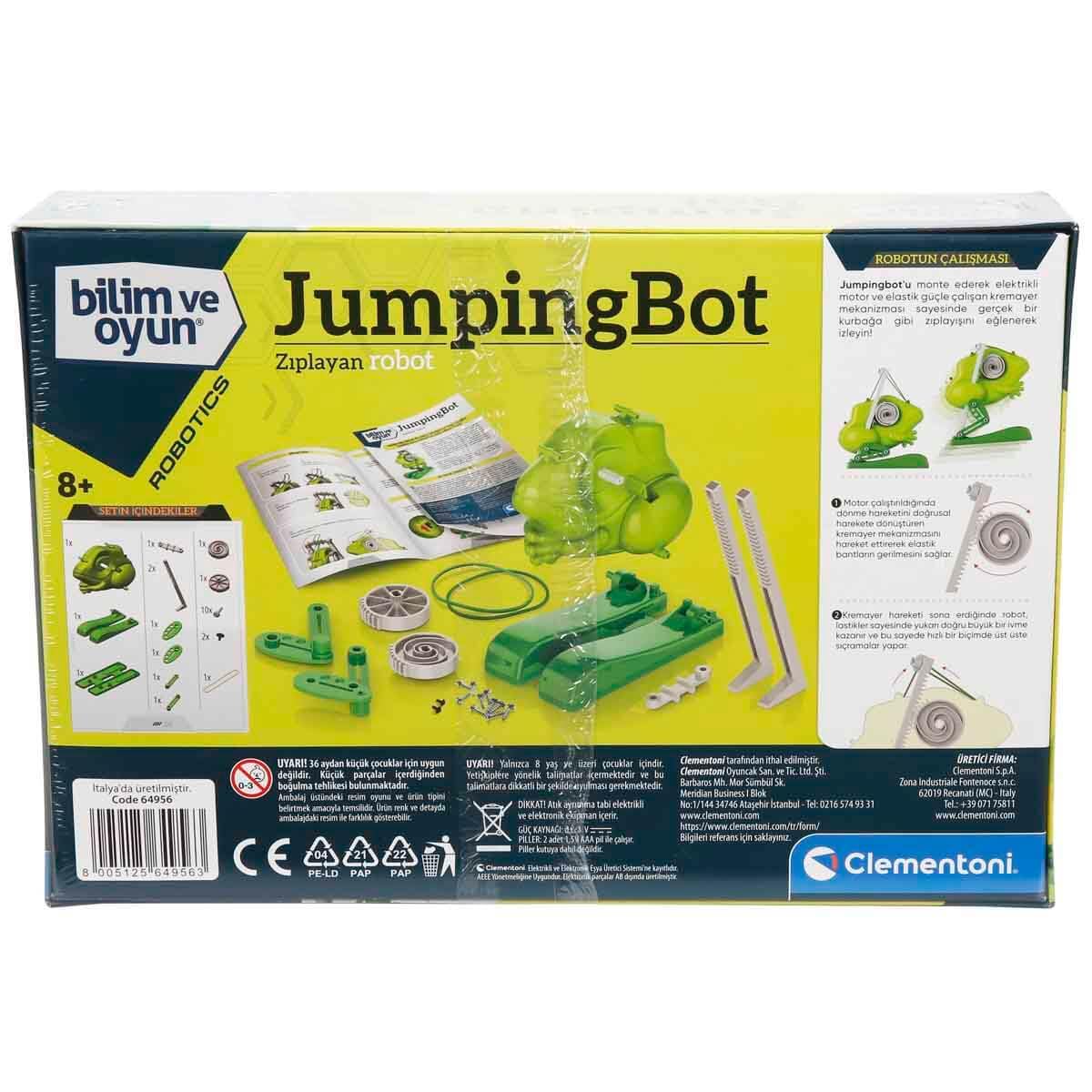 Clementoni - 64956 - Robotik Laboratuvarı - Jumpingbot, Sıçrayan