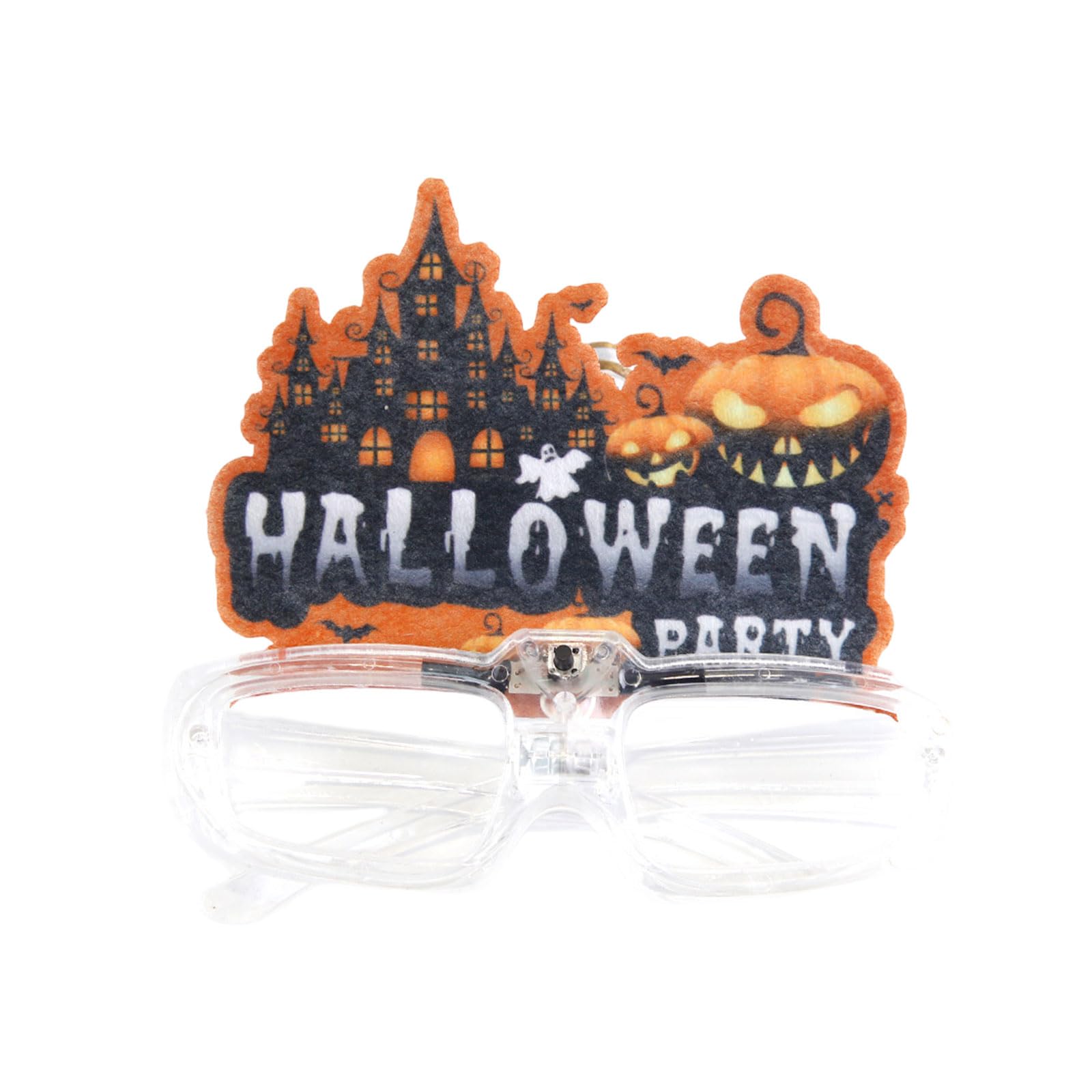Jazuaiao Flashing LED Glasses Illuminated Eyeglasses Stage Eyewears Accessory Stylish Halloween Decorations Glowing Glasses for Parties