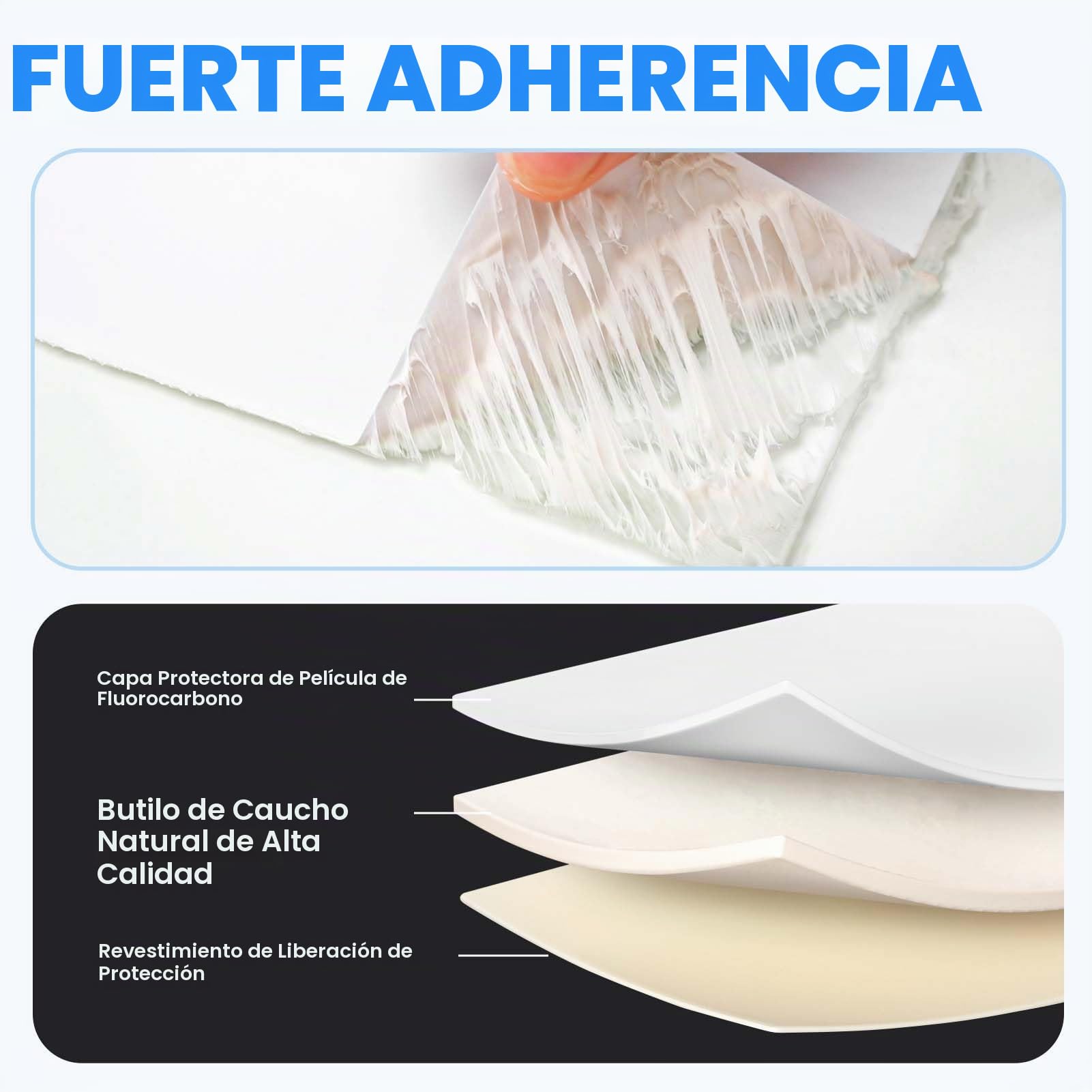 ADHES Cinta adhesiva para caravana blanca, 100 mm x 15 m, cinta impermeable para caravana, de goma butílica, para RV, autocaravana, autoadhesiva, para ventanas, techo, caravana, tubería
