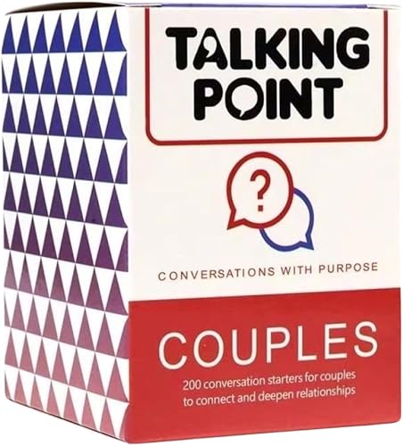 Talking Point Couples Card Game, 200 Conversation Starters for Couples, 4 Categories, Relationship Building Card Deck