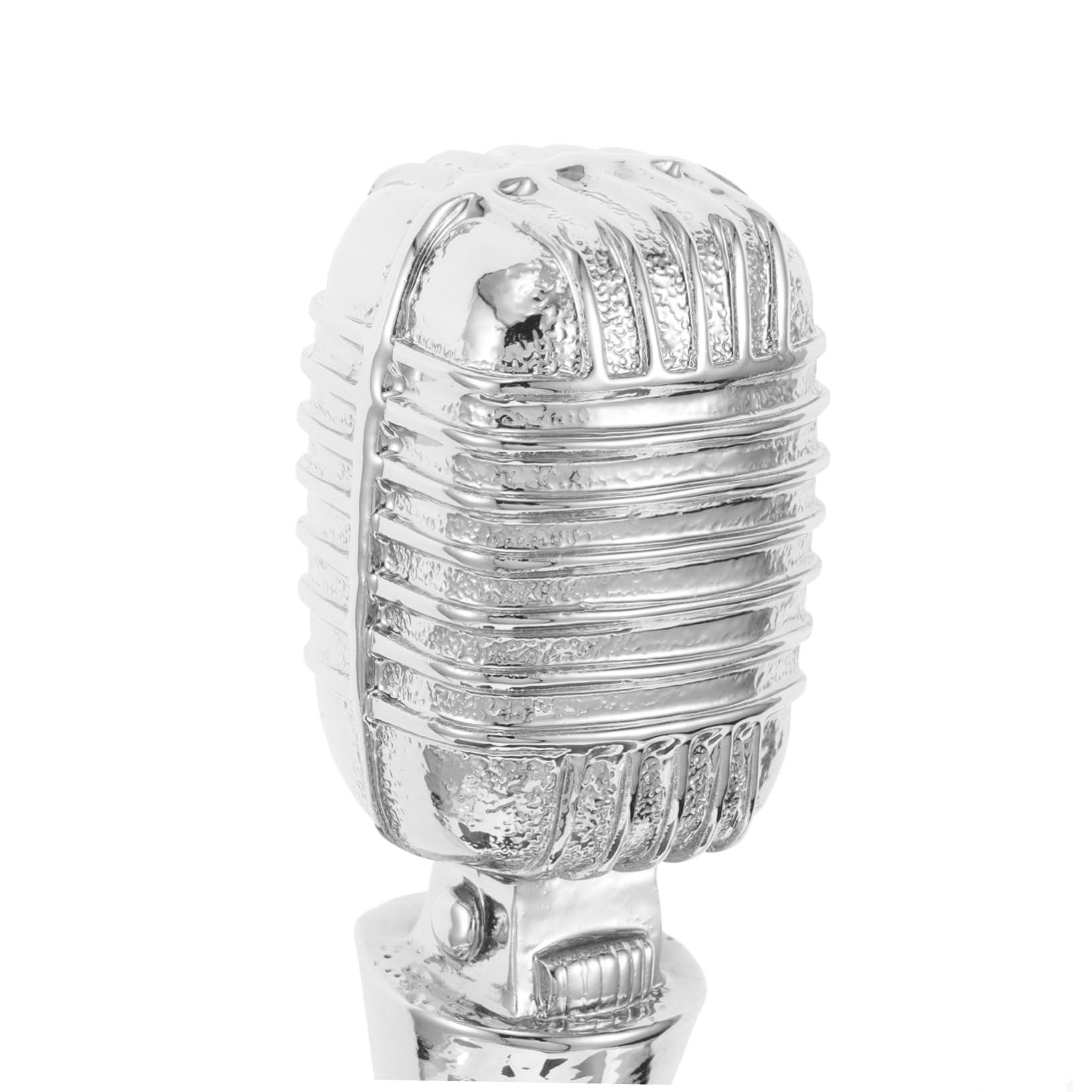KOMBIUDA Trophy De Forma De Micrófono para Competiciones De Premios De Apreciación Musical y Decoración De De Prop Infantil
