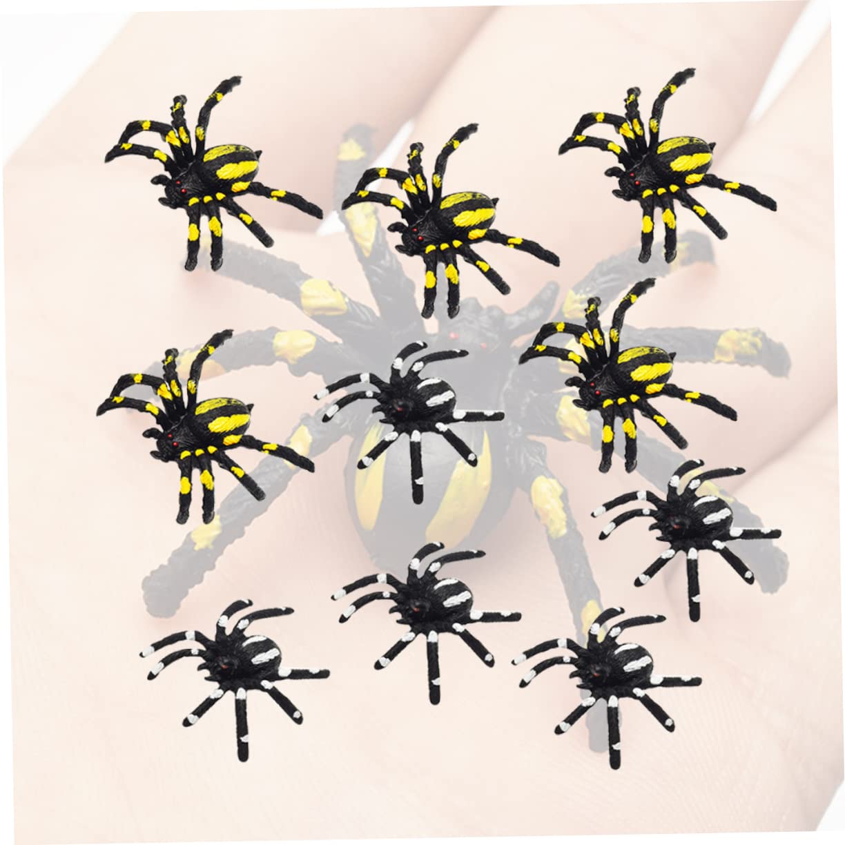 ibasenice 90pezzi Spiders Artificiali Per Halloween Giocattoli Spaventosi Realistici Per Feste e Scherzi Decorazioni Per Party e Eventi Di Paura