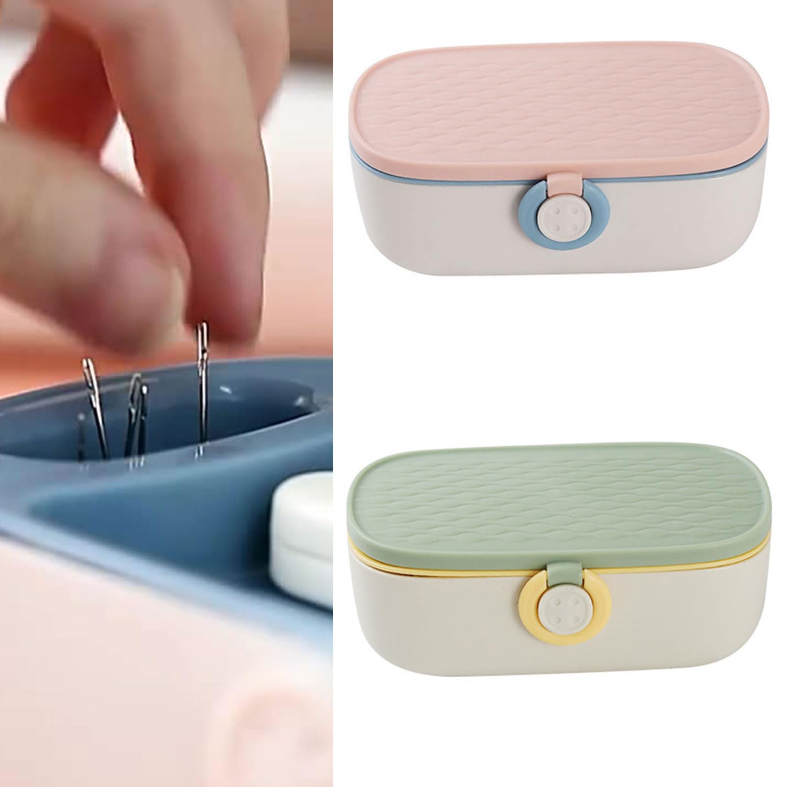 Amazon.co.jp: 20コンパートメント縫製用品収納ケース、安全で使い