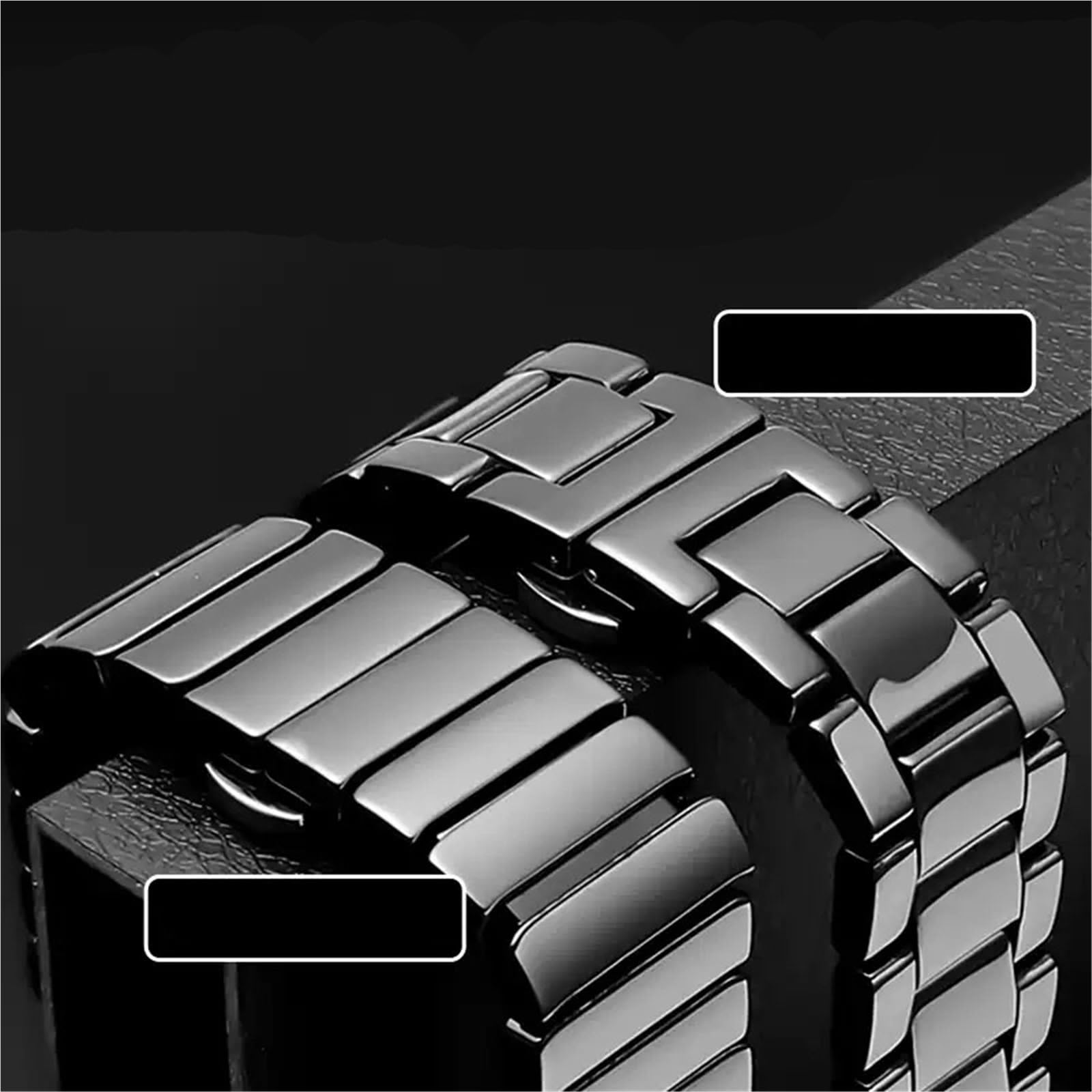 cinturino dell'orologio Accessori for cinturini for for orologi durevoli in ceramica di moda classica con fibbia pieghevole in acciaio inossidabile