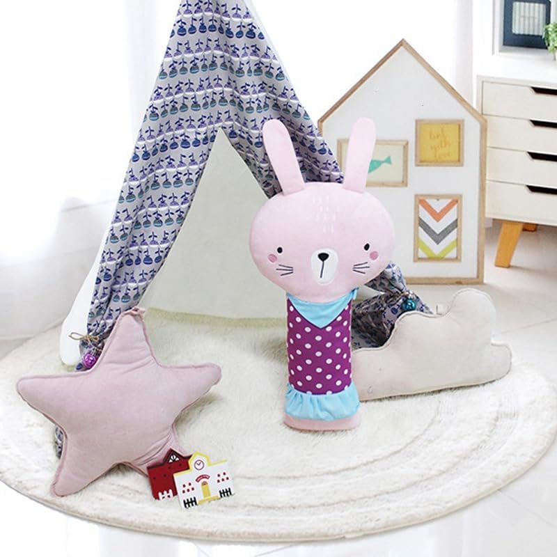 Image of Kids Seat Belt Pillow Cartoon Car Travel Pillow Neck Support Car Pillow Seat Belt Shoulder Cover Pillow Headrest Shoulder Pillow Soft Auto Seat Belt Cushion Back Cushion Car Trim