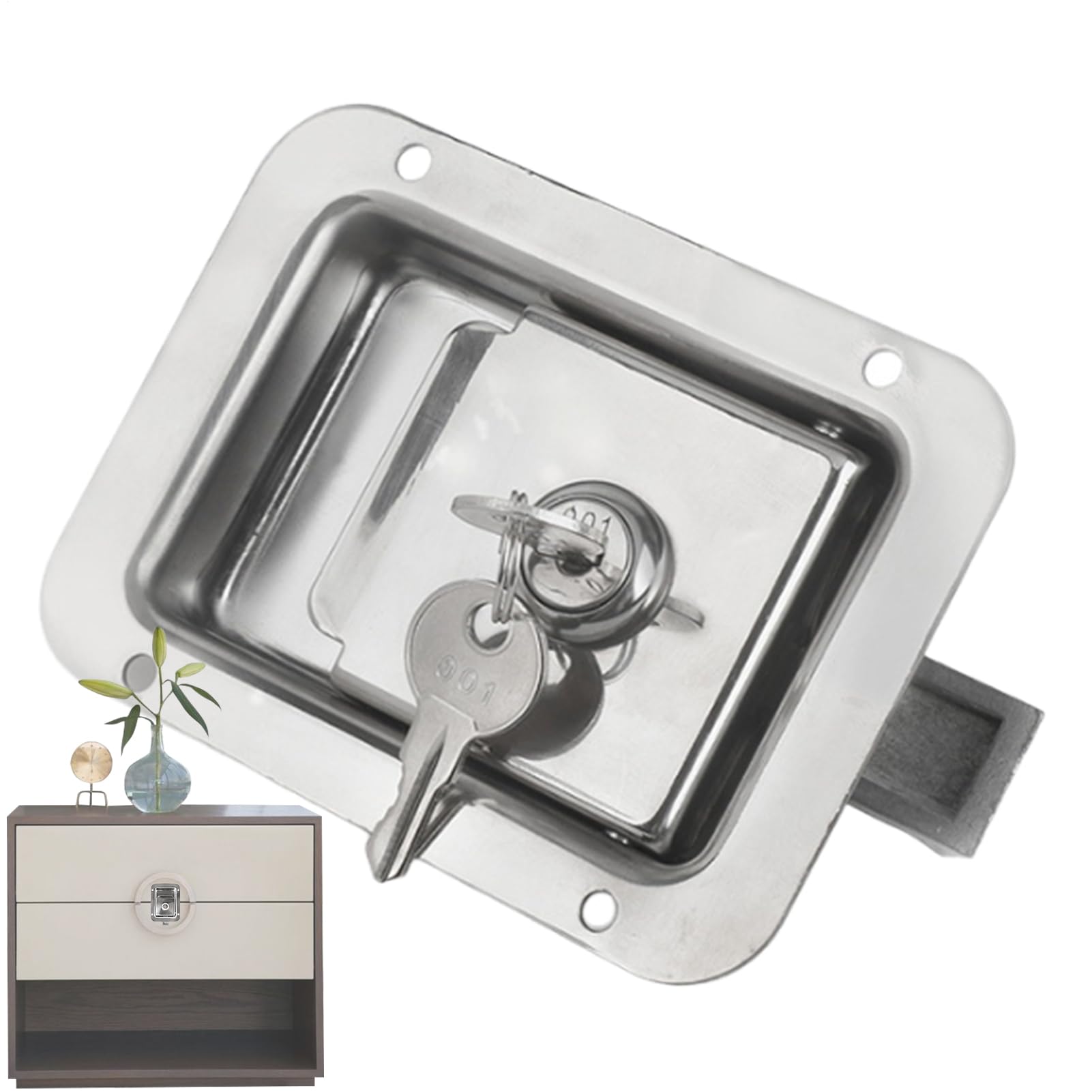Serrure pour boîte à outils et meubles d'atelier pour sécuriser le garage de la maison
