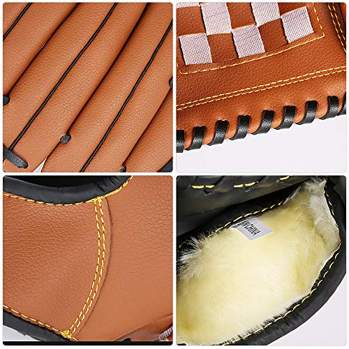 Andoer Luva de beisebol de esportes ao ar livre de 10,5 pol. Equipamento de prática de softbol Engro