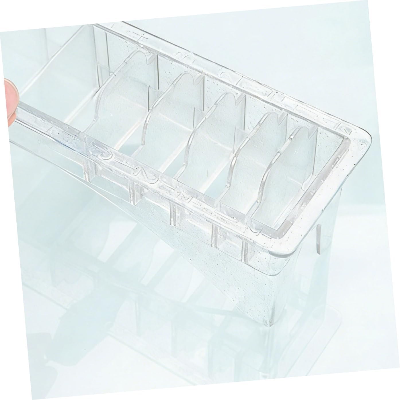 10Grids Hair Clipper Guard Holder Comb Storage Container for Barbers Organizer Box for Clipper Limit Combs and Accessories Salon Display