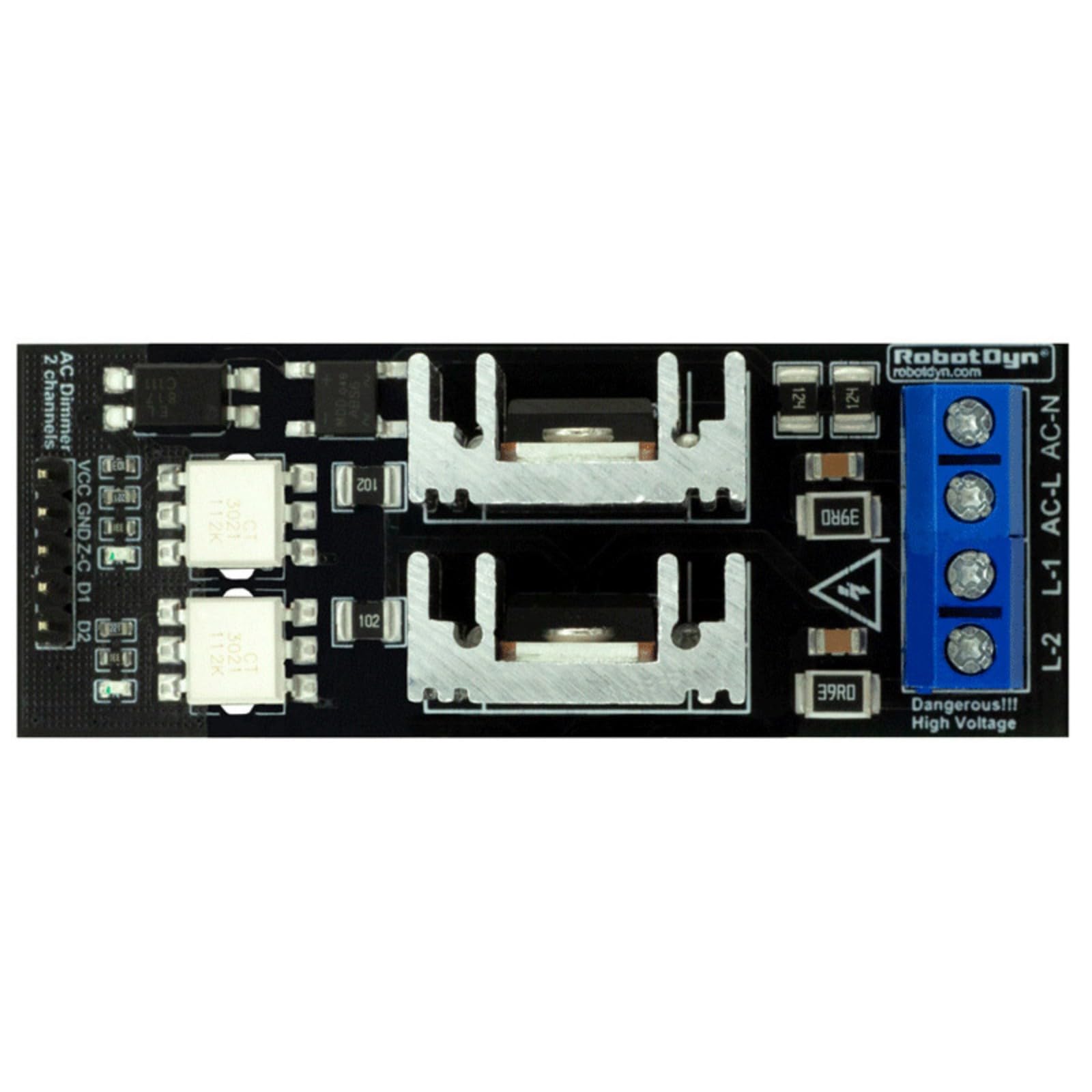 Double sortie AC Dimmer Power Module Optocoupleur Isolation pour plusieurs charges y compris LED BTA16-600B