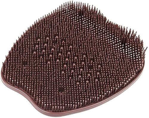 mwellewm Limpiador de pies de ducha para suelo de ducha, tapete de acupresión con ventosas antideslizantes, mejora la circulación, exfoliación,