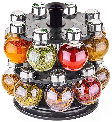 OWLSTONE EXIM LLP Plastic Tiered Shelf Countertop Kitchen Jar - 250 Ml, 16 Pieces, Multicolour (B08KPB6XX7) Amazon Price History, Amazon Price Tracker