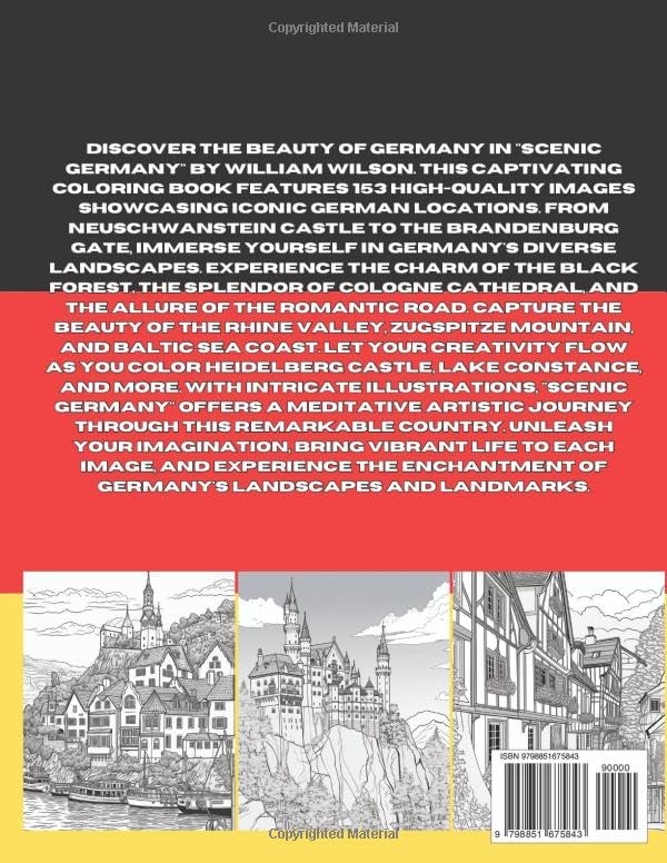 Scenic Germany: Adult Coloring Book - Image 2