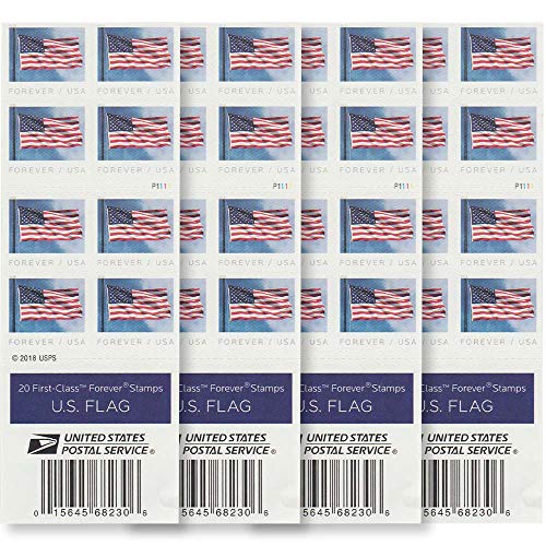 Postage Stamp Online 10# Business Envelope Additional 2019 Forever Postage Stamps (5 Booklet - 100 Stamps)
