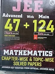 Buy PW JEE Advanced 47 Years with JEE Main 124 Sets PYQs Chapterwise ...