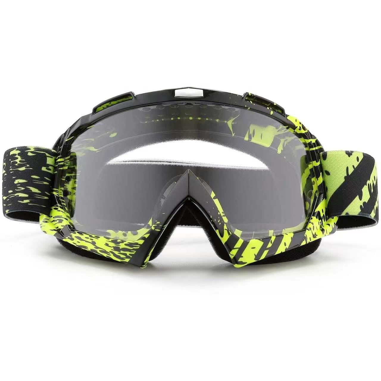 AVV Occhiali da moto per uomo e donna, occhiali antivento per mountain bike, moto fuoristrada, anti-UV, per equitazione, mountain bike, motocross