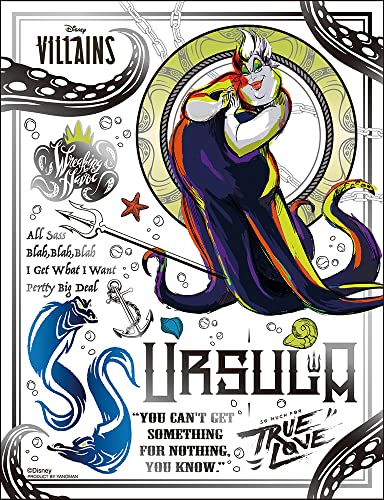 やのまん(Yanoman) 【日本製】300ピース ジグソーパズル プチプチライトシリーズ ディズニー ブラック・シルバー アースラ 42-90 (16.5×21.5cm) ピース請求用紙 のり付き へら付き