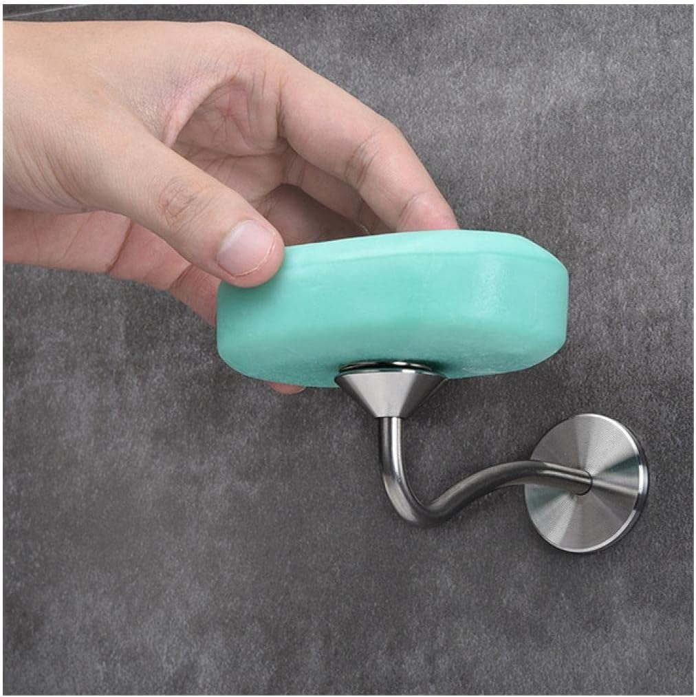 LyZap Portasapone, Portasapone Portasapone Magnetico Portasapone autodrenante Portasapone in Acciaio Inossidabile for Parete Doccia for saponetta Accessori da Bagno (Color : A)