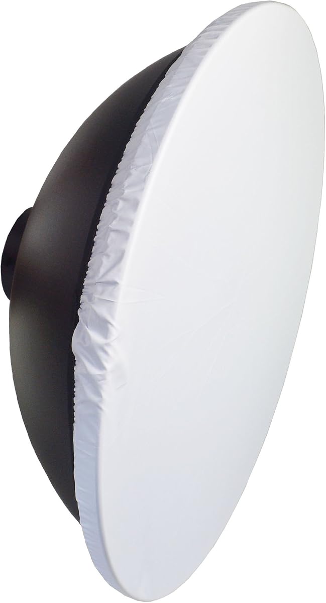 Ruittos 2Packs 22 inch / 55cm Beauty Dish Diffuser Sock, Transparent Soft White Diffuser Screen Cover for Flash Speedlight, Strobe Light, Monolight Reflector, Fits Portrait, Fashion Photography