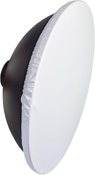2Packs 22 inch / 55cm Beauty Dish Diffuser Sock, Transparent Soft White Diffuser Screen Cover for Flash Speedlight, Strobe Light, Monolight Reflector, Fits Portrait, Fashion Photography