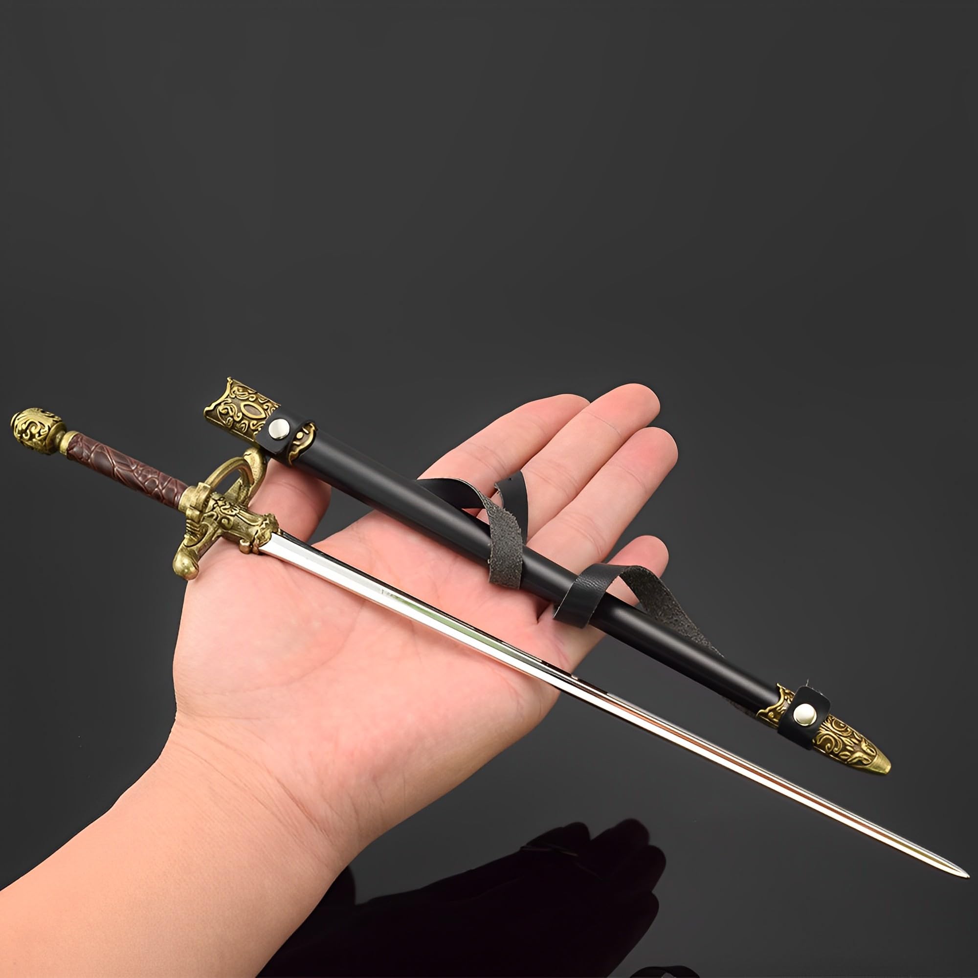 Model ekspozycyjny, Model broni, długość: 30 cm/11,8 cala, w pełni metalowe przedmioty kolekcjonerskie z filmów, igła(Needle)
