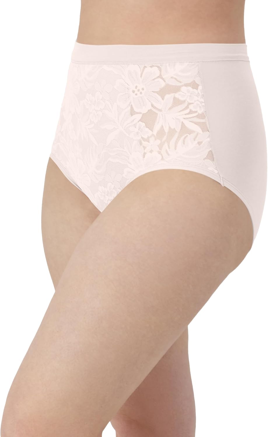 Bali womens Breathe Underwear, 3-pack, High-rise Briefs, Breathable Cotton Modal Lace Panties - Image 3