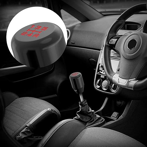 Miniatura 4 de (Negro) Palanca de cambios automática manual con peso de 5 velocidades, compatible con automóviles manuales, la mayoría de los automóviles