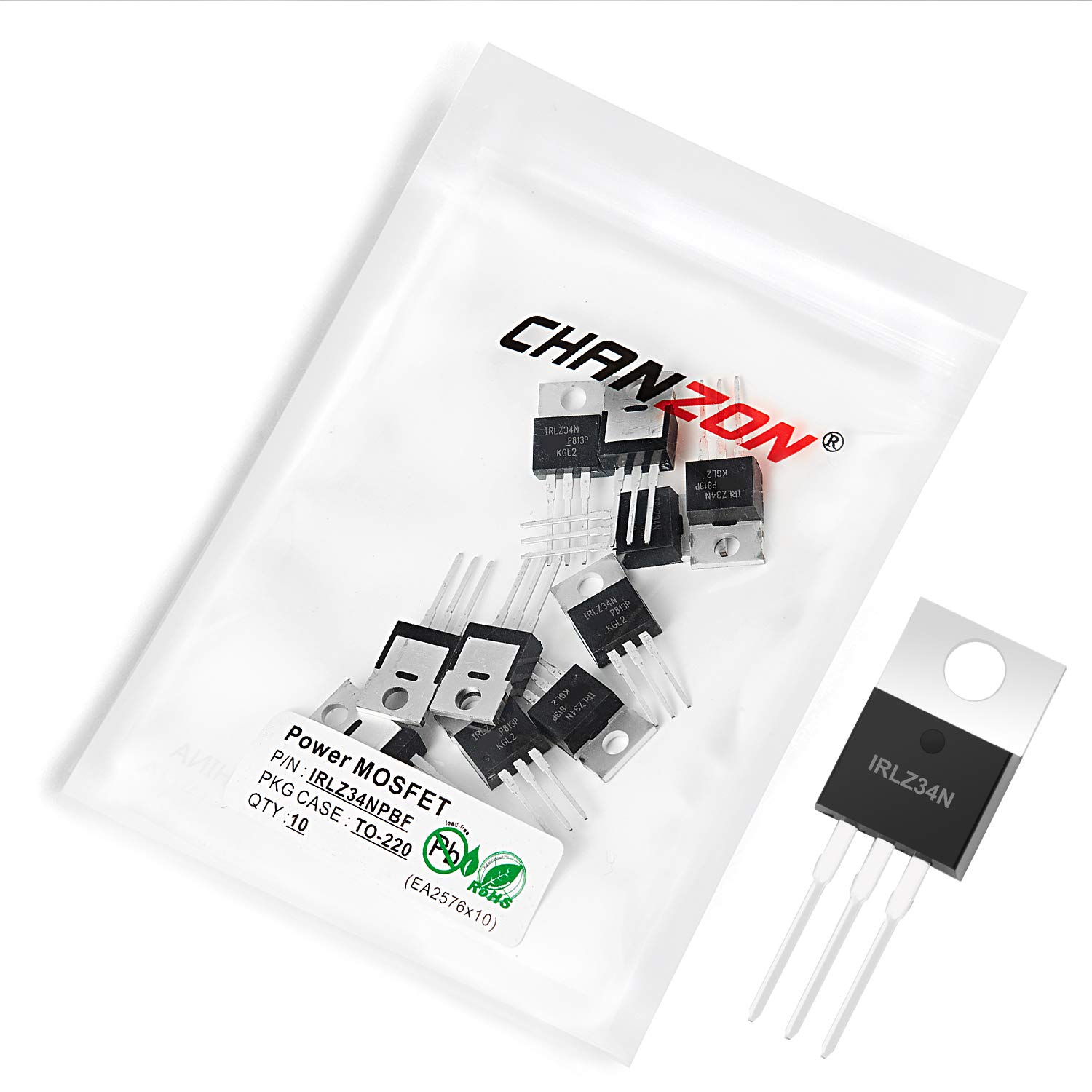 Buy Chanzon 10pcs IRLZ34NPBF TO220 Sic Power Sic MOSFET Transistor 30A