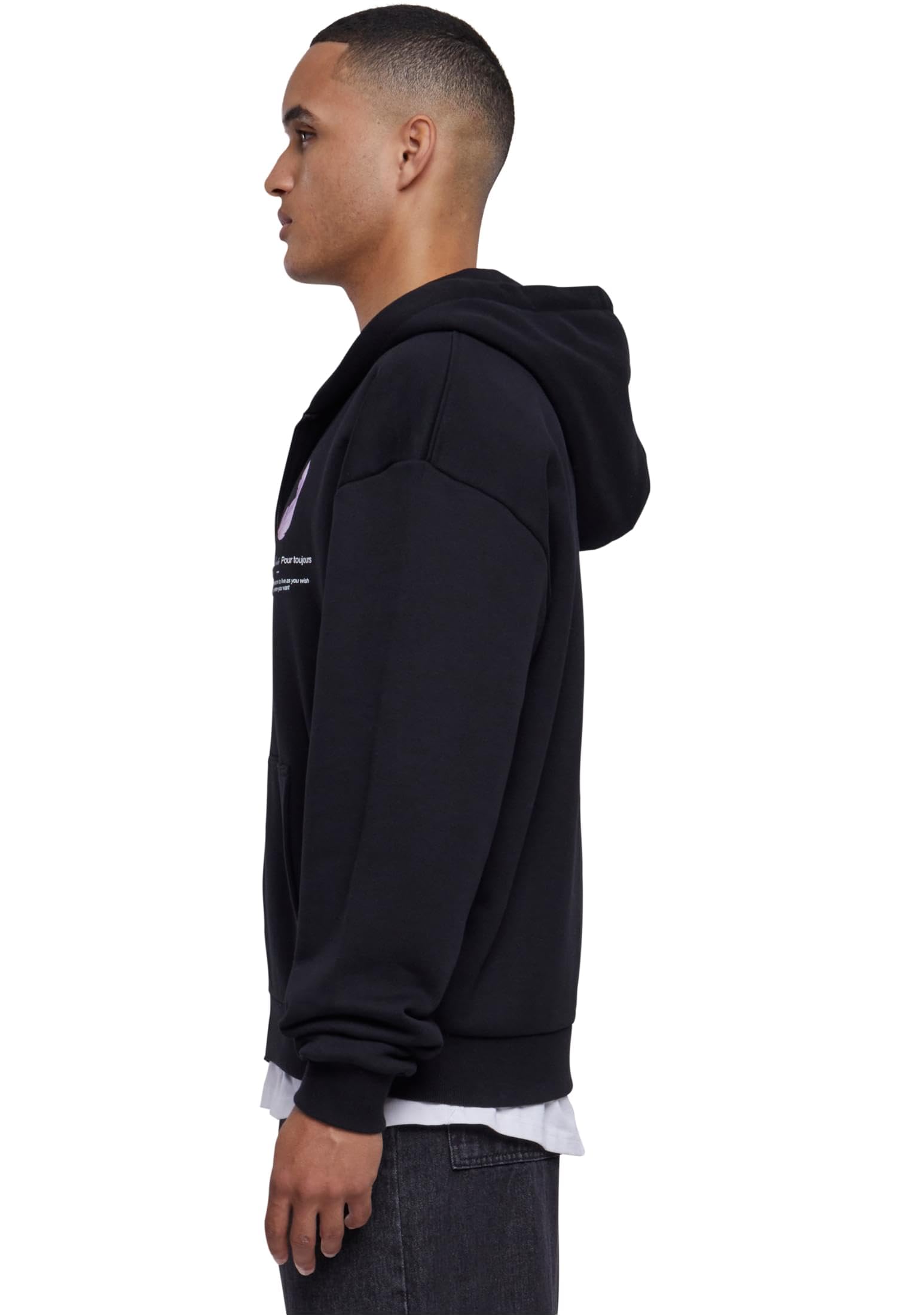 Mister tee Mt2477-vive La Liberte Heavy Oversize Zip Hoody Sudadera con Capucha Hombre