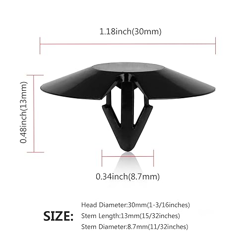 Miniatura 3 de UNENDA 30 retenedores de aislamiento de capó con removedor de sujetadores, para Chrysler, Jeep, Dodge, Ram - Reemplazo del clip de nailon OEM