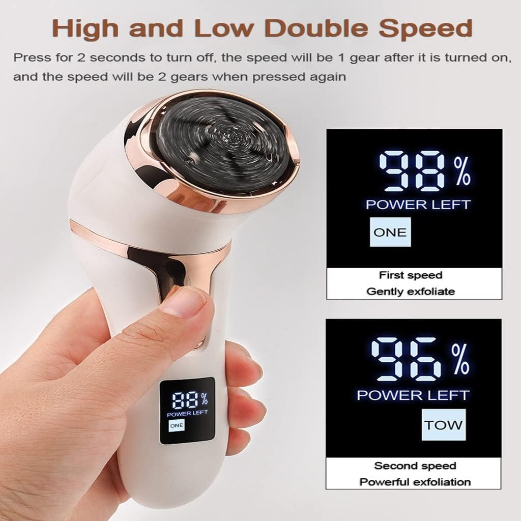 HBJWOV Rechargeable Electric Foot Peeler Pedicure Callus Remover Foot Grinder Calluses Exfoliating Peeling Machine LCD