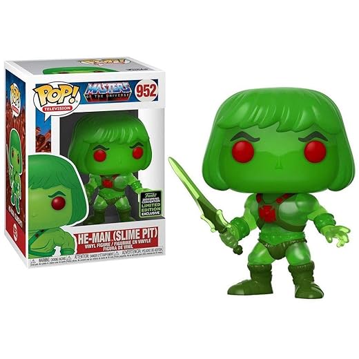 En Oferta Funko Pop! Masters Of The Universe He Man Slime Pit Shared Sticker 2020 Eccc Exclusive