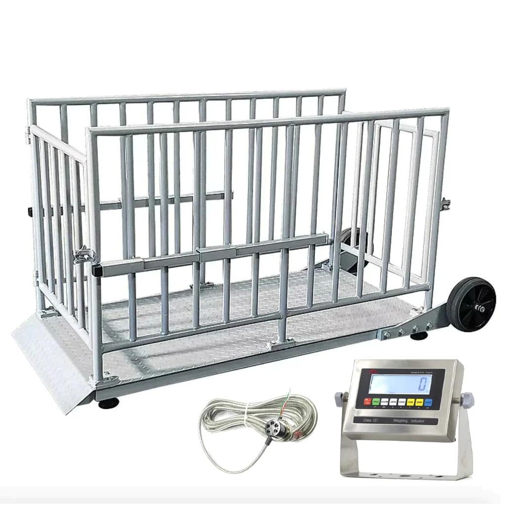 Liberty LS-930-5’x30 (60” x 30”) Cage System Portable Livestock Animal Weighing Scale | 2000 lb x 0.5 lb
