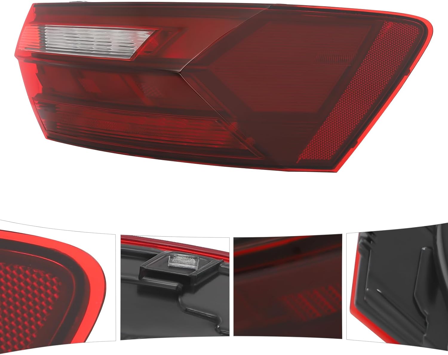 LED Tail Light Assembly for 2019-2023Volkswagen Jetta w/Bulb Right Passenger Side Outer Tail Lights Rear Light Brake Lights (Right)