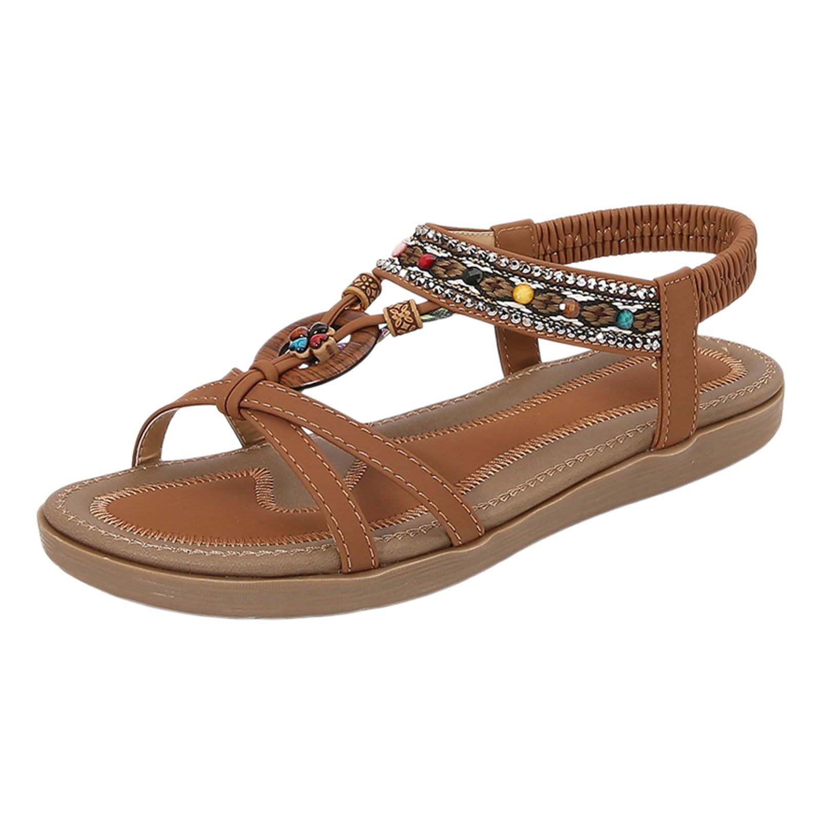 Générique Sandales Femme Ete Confortable Claquettes Tong Mules Chaussure Ete Elegante Leggere Suola Gomma Estate Spiaggia Moda Mare Aperte Traspiranti Cinturino Morbide Antiscivolo