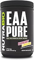 Vista 9 de NutraBio – EAA Pure – 9 aminoácidos – Reparación y recuperación muscular, 30 porciones, Lima-Cereza – Pre o post entrenamiento – Recuperación