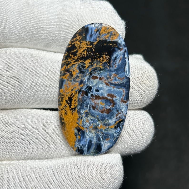 Piétersite véritable en cabochon pour façonner un pendentif bohème unique - 6