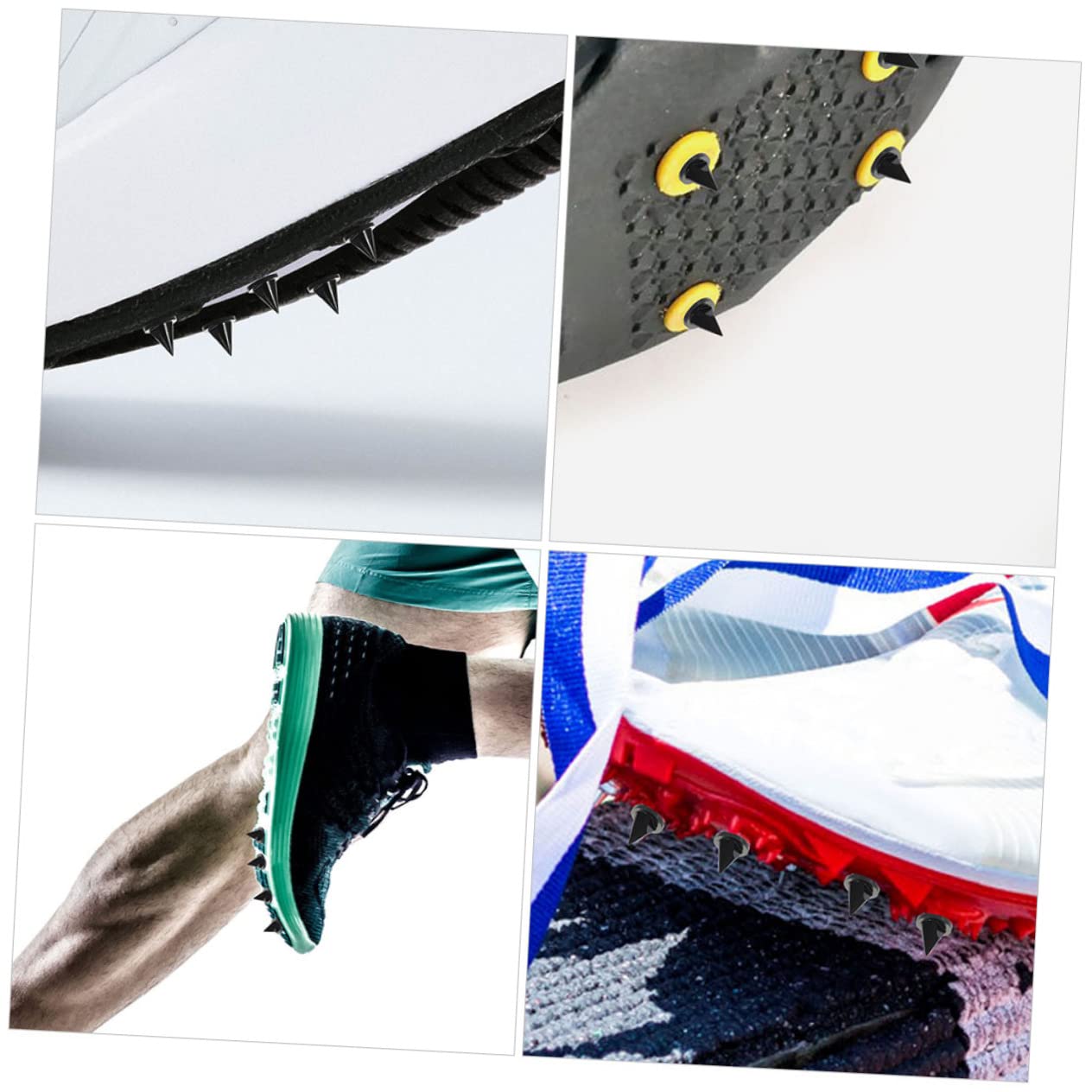Sosoport 150piezas Clavos De Atletismo De Acero Inoxidable De Púas para Correr Saltar y Entrenamiento Al Aire Antideslizantes y Ligeros Compatibles con Pistas
