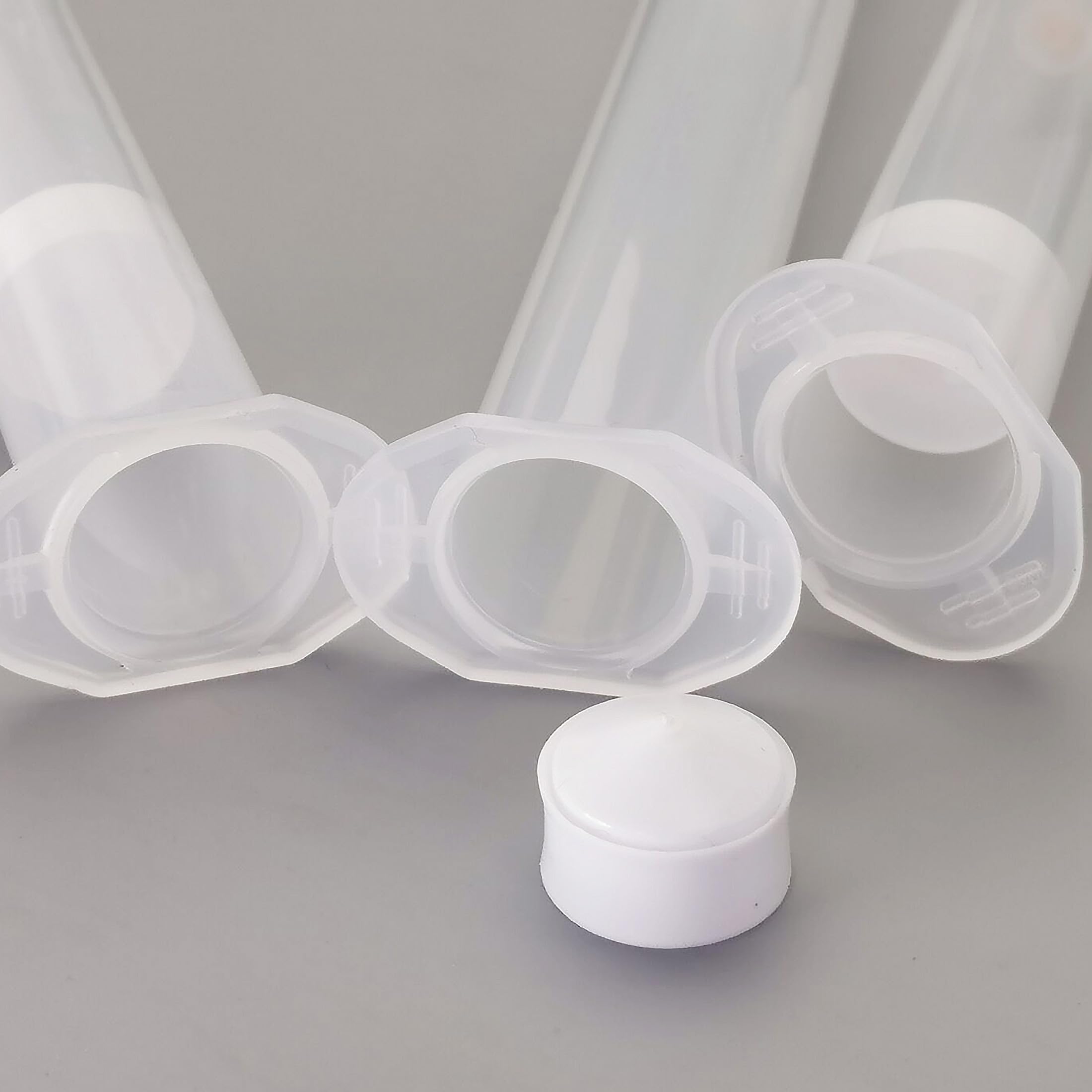 10 x Verteilerrohr, Klebstoff-Flüssigkeitskartuschen-Dosierspritze, 10 cc Kunststoff-Spritze, mit Kolben, transparent (transparent, 10 cc, 10 Stück)
