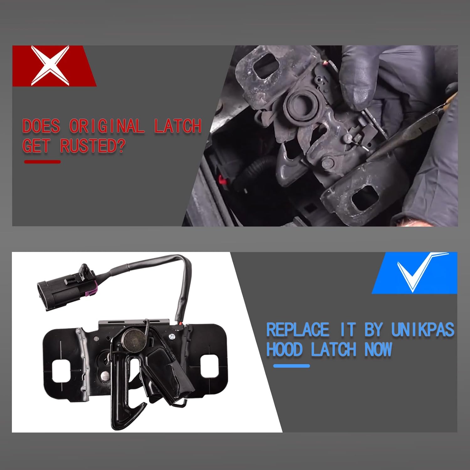 Hood Latch Compatible for Cadillac Escalade Chevrolet Suburban Tahoe 2015-2018 Replacement Hood Lock 84355610