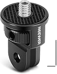 Neewer Adaptateur de montage de caméra d'action avec alliage d'aluminium à vis de 1/4" compatible avec GoPro Héros 13 12 Insta360 X4 X3 DJI Pochette Osmo 3 Créateur Combo Cage, GP-7