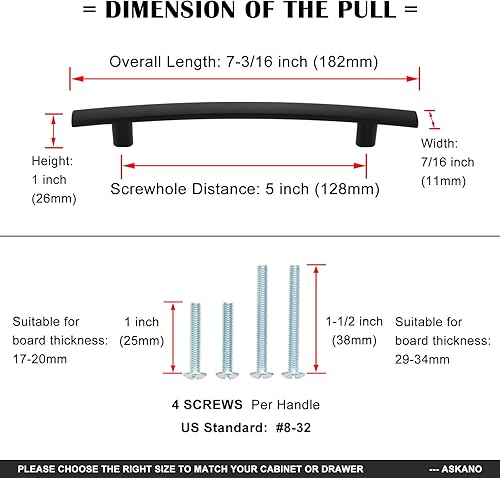 Miniatura 3 de ASKANO Paquete de 30 tiradores de bronce aceitado con agujero central de 5 pulgadas, tirador de gabinete de cocina Caroline ZP2204  Herrajes sólidos