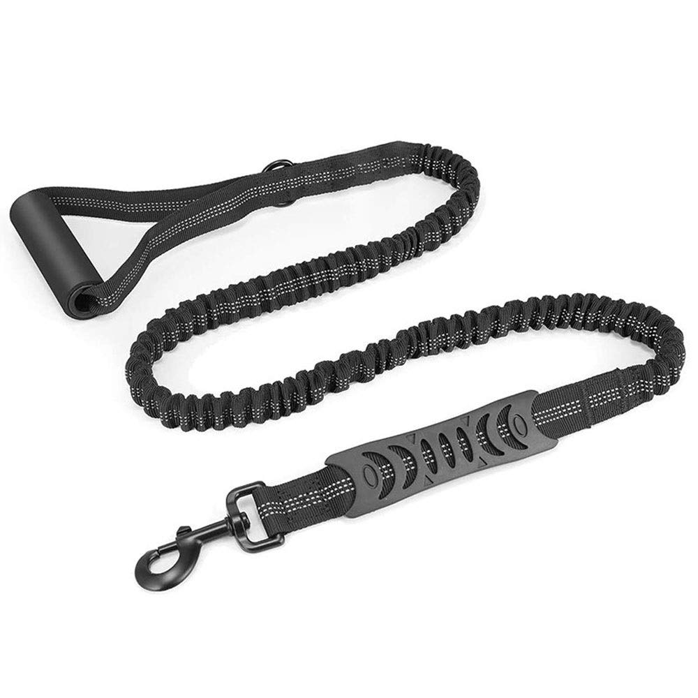 XIANGFAGS Correa Perro Elástica Perro Bungee Correo del Plomo de Alta Resistencia Mango ergonómico Acolchado Correa Reflectante del Animal doméstico for los Perros Formación Mediana Grande