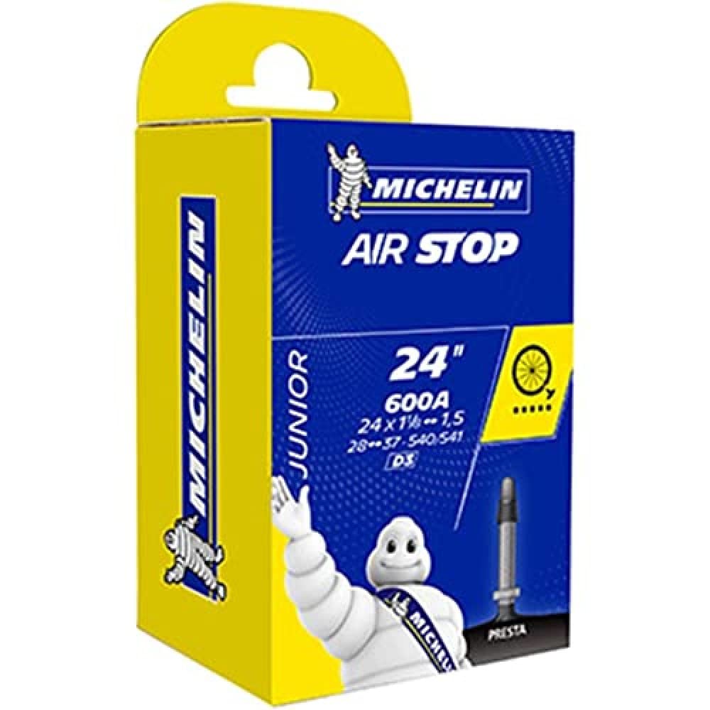 Cicli Bonin Unisex Adult Michelin 24 E4 Iv Tube - Black, One Size/40 mm