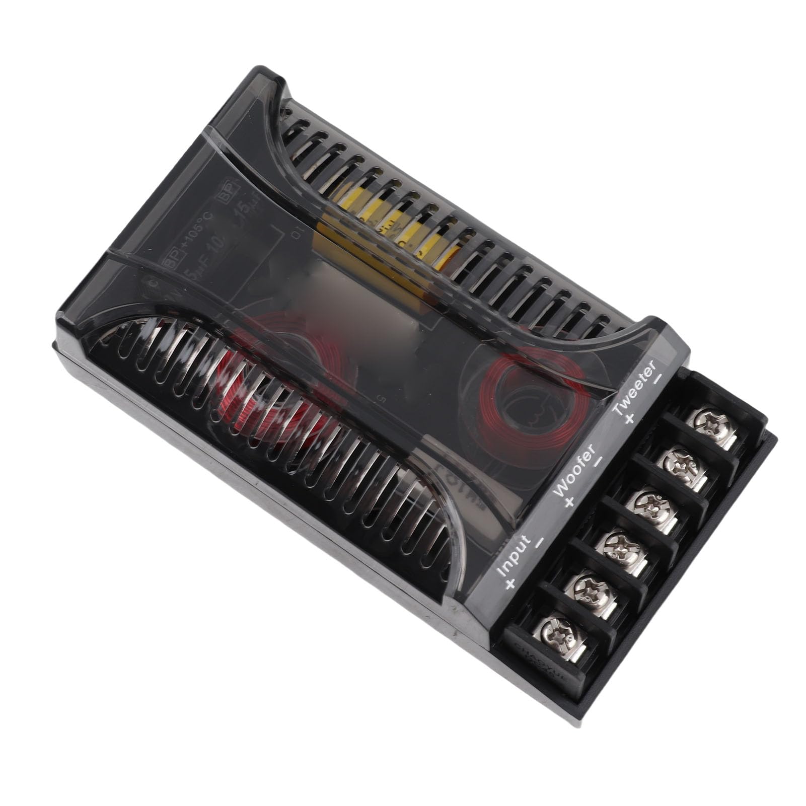 Ejoyous Auto Frequenzweiche 2 Wege, 12V Universal Auto Lautsprecher Frequenzteiler Auto Audio Frequenzweiche, für Richtigen und Klaren Klang zu Gewährleisten