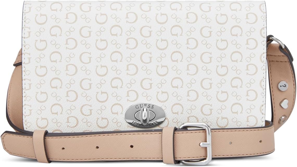 GUESS womens Burnaby Mini Crossbody Flap