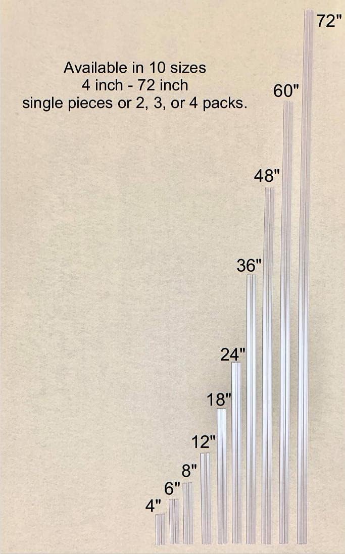 Heavy Duty Piano Hinge 3/16"(4.5mm) or 1/8"(3mm) 36 inch, 2 Pack - Durable PVC Plastic Hinges, Secure Plexiglass Connectors, Easy Assembly Golf Cart Windshield Hinge, Drum Shield, Acrylic Hinges